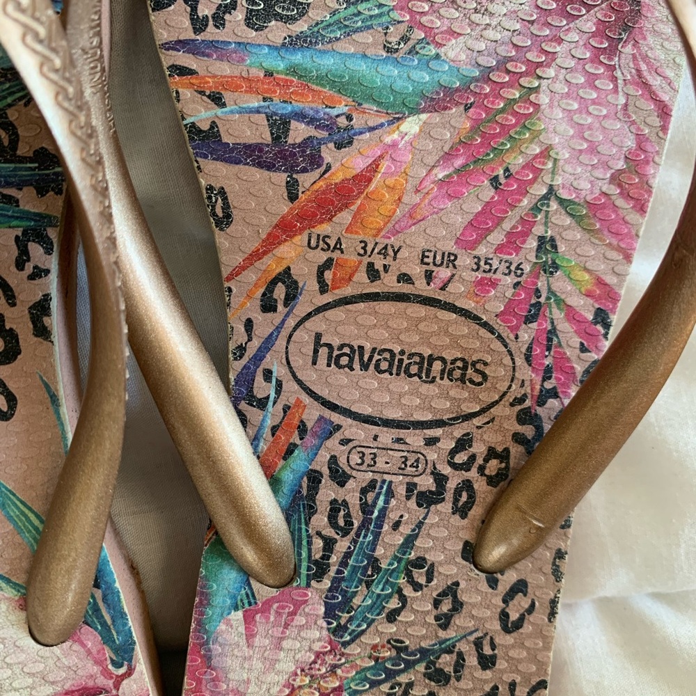 HAVAIANAS Girls Flipflops 🩴 SIZE 3/4, 33/34 - Picture 2 of 6